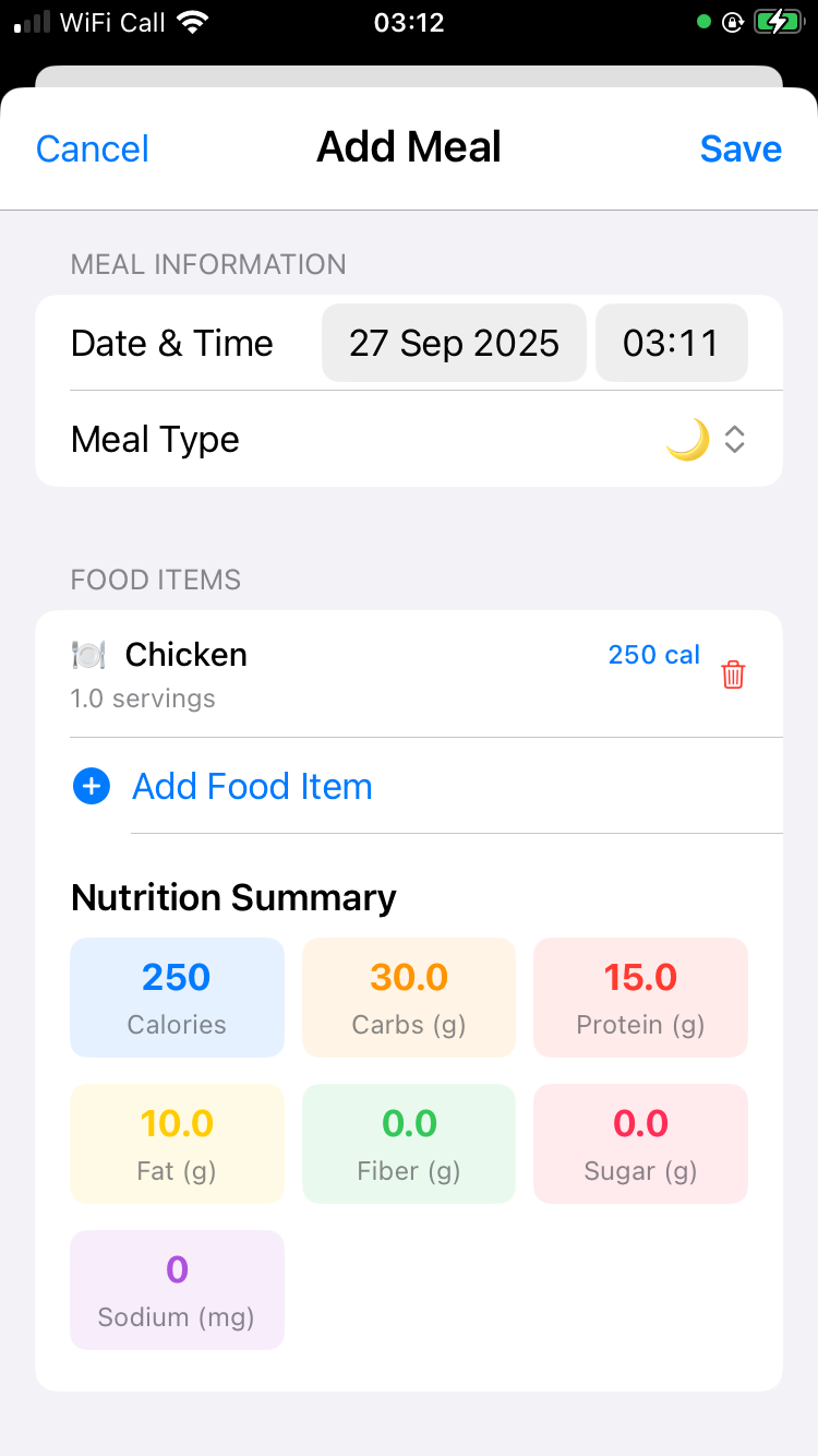 Add Meal